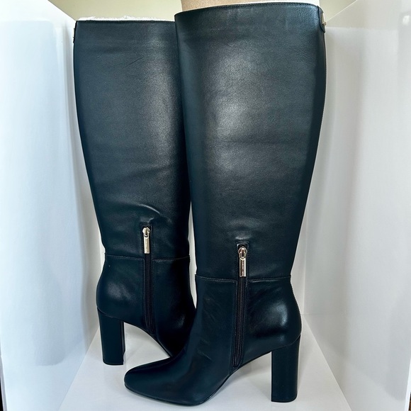Karl Lagerfeld Paris Women’s Knee-High Zip Black Boots, NWT, Size 6.5 - Picture 1 of 13